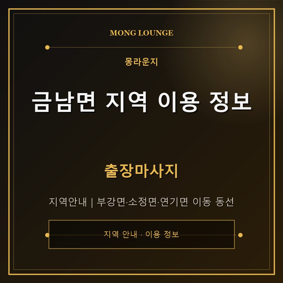 금남면 지역 이용 정보 몽라운지 지역 안내